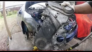 How to remove timing chain cover on 2ZZ-GE with engine still in the car.