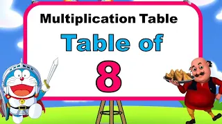 Multiplication Table of 8 | 8 ka table | Math table | 8 ka pahada | Table tricks
