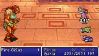 Final Fantasy II Dawn of Souls Solo Maria Boss Run #11 Fire Gigas