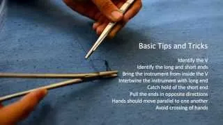 Basic Knotting and Suturing Using a Needle Holder