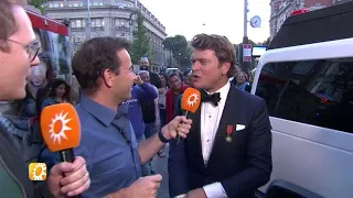 Beau in limo bij RTL Boulevard voor Televizierspek - RTL BOULEVARD