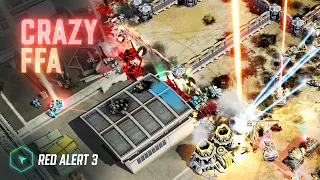 Crazy FFA in a Subscriber Replay - Red Alert 3 (Live Stream VOD)