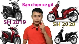 So sánh Honda Sh 2020 và Honda SH 2019, Có gì khác biệt