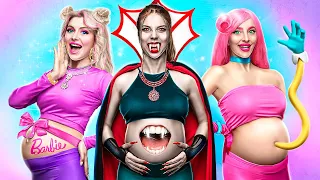 Pregnant Vampire, Mommy Long Legs and Barbie! Pregnant Parenting Hacks & Gadgets!