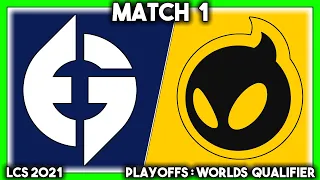 THE TRICKERY (LCS 2021 CoStreams | Playoffs: Worlds Qualifier | Match 1: EG vs DIG)