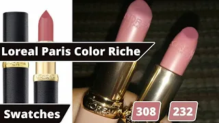 L'oreal Paris Color Riche Moist Matte Lipstick/L'oreal Paris Color Riche Matte Lipstick Swatches