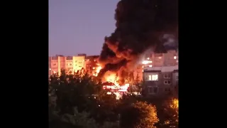 Видео с места крушения Су-34 в Ейске