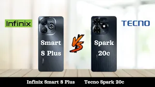 Infinix Smart 8 Plus Vs Tecno Spark 20c - Full Comparison 2024