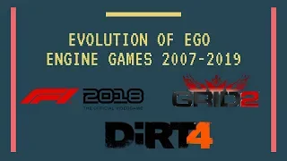 Evolution of Ego Engine Games 2007-2019