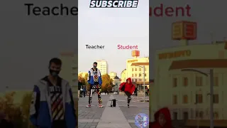 Who Danced Better 🤔 Teacher or Student 🔥 Who is best? #tuzelity #shorts