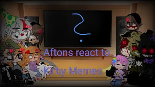 Part 1 of 2: Aftons react to Kirby Memes #Kirby #aftonfamily #memes #reaction #gacha #gachaclub