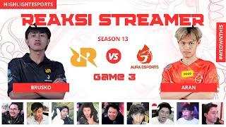 MPL ID S13 | HARI 3 MINGGU 1, RRQ HOSHI VS AURA, GAME 3 REAKSI STREAMER, BLAZING DUET FROM SKYLAR!!