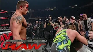 Randy Orton vs Rob Van Dam Intercontinental Championship Match (Bloody) RAW Jan 12,2004 Pt.2