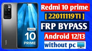 Redmi 10 Prime || FRP Lock Unlock || MIUI 14 || Google Account Bypass || Without Pc || New Update.