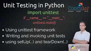 Unit Testing in Python using unittest framework - Basic Introduction and How to Write Tests