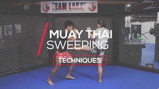 MUAY THAI | 2 MUAY THAI SWEEPING VARIATIONS | Team Lakay Instructional