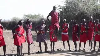 Maasai Warrior jumping contest