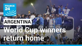 Argentina’s World Cup winners return home ahead of welcome party • FRANCE 24 English