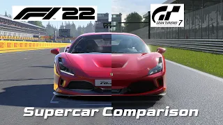 F1 22 Vs Gran Turismo 7 - Supercars Hot Lap Comparison