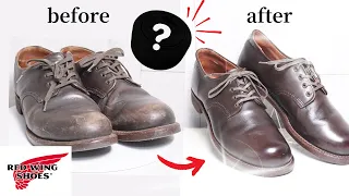 【REDWING】丸洗い⁈靴箱に眠っていた革靴が色鮮やかに蘇る...？傷もヤスリをかけてフルメンテ #16