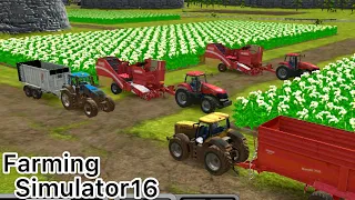 Farming Simulator16 || HARVESTING POTATOES || fs16 Gameplay, Time Lapse