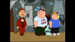 Family Guy - "Are we all set at Cheesy Charlie's?"