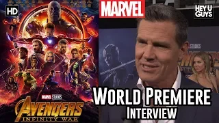 Josh Brolin (Thanos) on his PhD in comic books - Avengers Infinity War World Premiere Interview