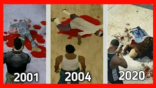 Evolution of blood logic in gta games  2001 - 2020 | Gta logic | gta game comparison | xpota