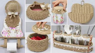 Super useful but low cost! 6 Diy Jute storage space saving Craft Ideas