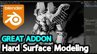 Blender Addon for Hard Surface Modeling l Grid Modeler