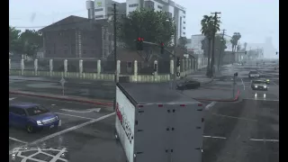 GTA 5 PC Michael Hijacks Coors Light Truck