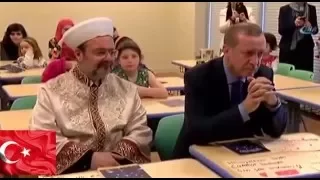 Küçük kızın Sezai Karakoç şiiri Erdoğan'ı duygulandırdı