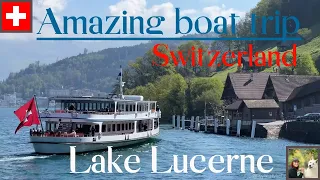 Boat trip at Lake Lucerne Switzerland