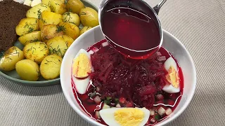 Холодный борщ | Свекольник | Cold Borscht | Cold Beet Soup