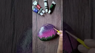 amazing painting on stone🖌 | satisfying 👍 | #shorts #youtubeshorts #drawing #art