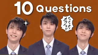 (Hanyu) 10 Questions about Yuzuru Hanyu I Favourite Country? Fearable Things?