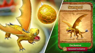 Sunspot — New Exclusive Small Shadow Max Level 175 Titan Mode | Dragons: Rise of Berk