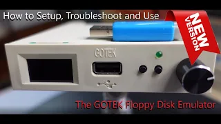 How to setup and use a GOTEK for MS-DOS