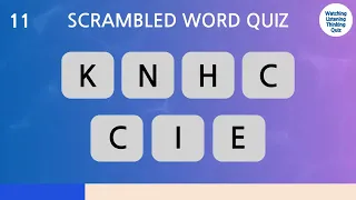 Do you know what it is? Scrambled word Thinking Quiz Game