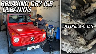DRY ICE Cleaning Mercedes G Wagon is EXTREMELY RELAXING