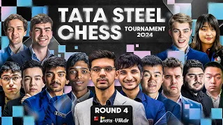 Tata Steel Chess 2024 Round 4 | Pragg beats Ding Liren, becomes India no.1 | Anish beats Gukesh