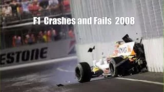 F1 crash compilation 2008 All crashes and fails