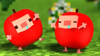 🍎Apple Axolotls protect your smile today😁👍& Parotter's Best hit MINECRAFT ANIMATIONs