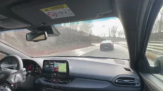 Hyundai i30n Perf. DCT - Chasing 650i - Pezinská Baba - WET conditions - Hillclimb (SLIPPERY)