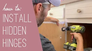 How To Install Hidden Hinges On Old Cabinets