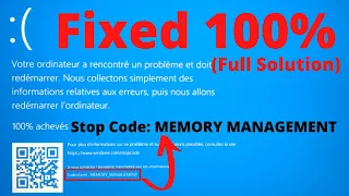 ( Fixed ) Stop Code Memory Management Error in Operating System Windows 10 /11 in Hindi