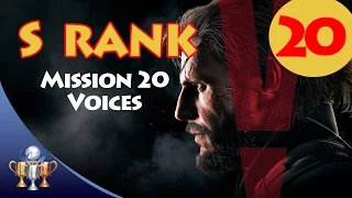 Metal Gear Solid V The Phantom Pain - S RANK Walkthrough (Mission 20 - VOICES) Man on Fire Boss