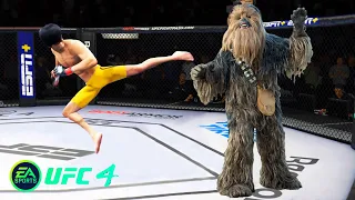 UFC4 Bruce Lee vs Wookiee Chewbacca EA Sports UFC 4 PS5