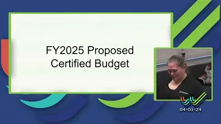 FY25 Budget Work Session