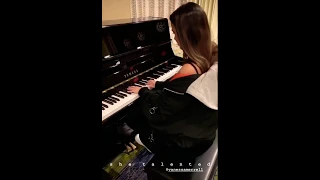 Vanessa merrell playing the piano